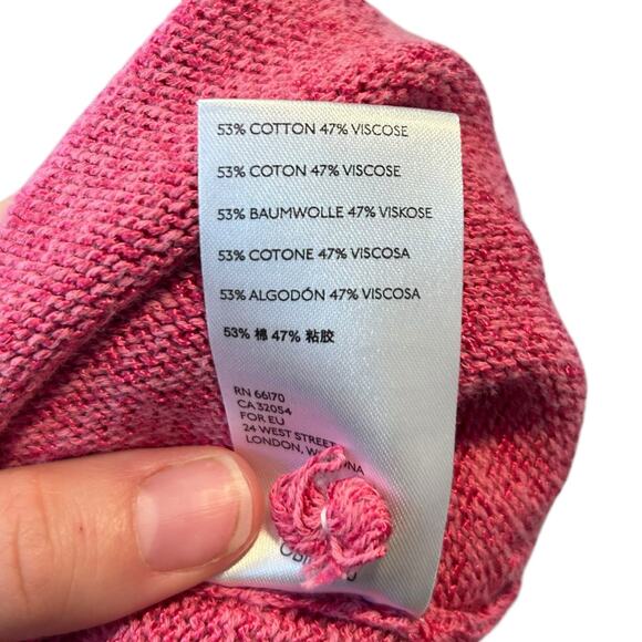 Anthropologie Pink Knit Top Womens Sz XS V Neck Sleeveless Flowy Summer Boho - Picture 13 of 16